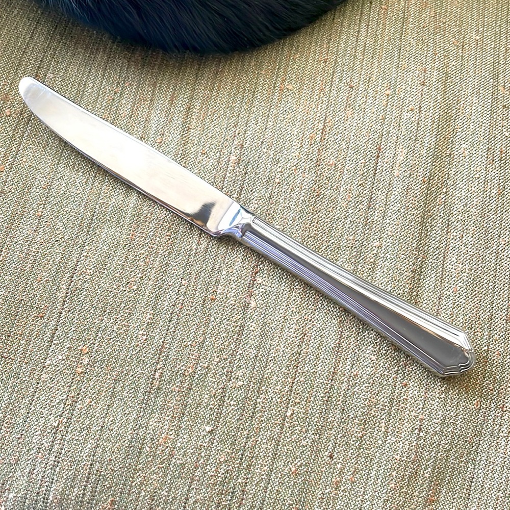 ☘️Archway - Lenox Stainless 18/10, Scalloped Hollow handle dinner knife Discont.